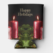 Rafraîchisseur Pour Canette Christmas Celebration Red Candles Winter Holidays (Devant)