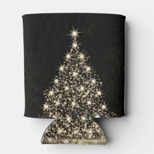 Rafraîchisseur Pour Canette Christmas Party Golden Shiny Tree Winter Black (Dos)