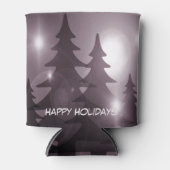 Rafraîchisseur Pour Canette Christmas Party Pink Trees Holiday Winter Elegant (Devant)