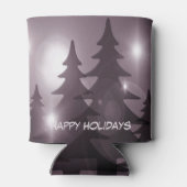 Rafraîchisseur Pour Canette Christmas Party Pink Trees Holiday Winter Elegant (Dos)