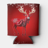Rafraîchisseur Pour Canette Christmas Red Reindeer Winter Holidays (Devant)