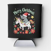 Rafraîchisseur Pour Canette Christmas Rhino Merry Christmas Unicorn Rhino T-Sh (Devant)