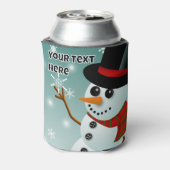 Rafraîchisseur Pour Canette Christmas snowman, snow and snowflakes (Can Dos)
