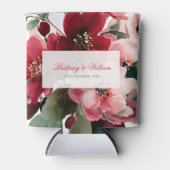 Rafraîchisseur Pour Canette  Christmas Themed Red Floral Wedding  (Devant)