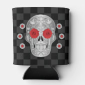 Rafraîchisseur Pour Canette Chrome Calavera (Rose rouge) peut refroidir (Dos)