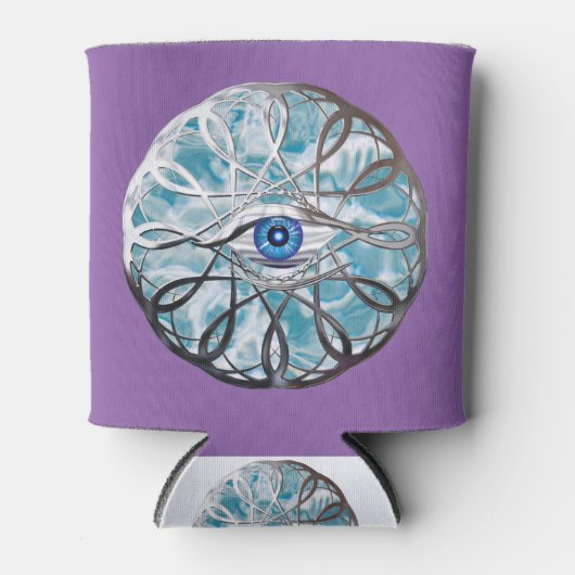 Rafraîchisseur Pour Canette Chrome Mystical Eye Design (Devant)