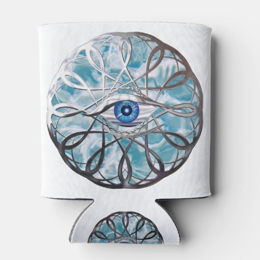 Rafraîchisseur Pour Canette Chrome Mystical Eye Design (Dos)