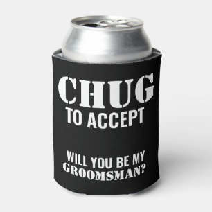 Rafraîchisseur Pour Canette Chug pour accepter la fête nuptiale peut refroidi