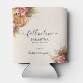 Rafraîchisseur Pour Canette Chute en amour Citrouille Automne Feuilles Fête de (Dos)