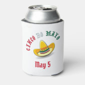 Rafraîchisseur Pour Canette Cinco de Mayo personnalisable 5 mai Fiesta (Can Dos)