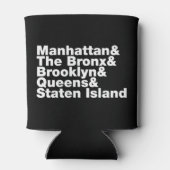 Rafraîchisseur Pour Canette Cinq Boroughs ~ New York (Dos)