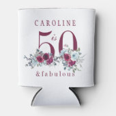 Rafraîchisseur Pour Canette Cinquante et fabuleuse photo florale 50e anniversa (Devant)