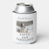 Rafraîchisseur Pour Canette Cinquante et fabuleux Photo moderne Anniversaire (Can Dos)