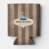 Rafraîchisseur Pour Canette Cirque vintage Thème Anniversaire (Devant)