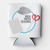 Rafraîchisseur Pour Canette Ciseaux de papier rocheux (Devant)