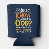 Rafraîchisseur Pour Canette Citation de la fraction enseignant de mathématique (Dos)