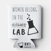 Rafraîchisseur Pour Canette Citation De Scientifiques Féminines Du Laboratoire (Dos)