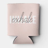 Rafraîchisseur Pour Canette Citation moderne Pastel Pink Inhale Exhale (Devant)