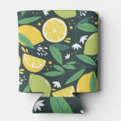 Rafraîchisseur Pour Canette Citron Abstrait : Art Moderne Sans Seamless. (Dos)