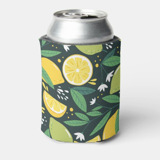 Rafraîchisseur Pour Canette Citron Abstrait : Art Moderne Sans Seamless. (Can Dos)