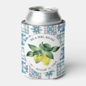 Rafraîchisseur Pour Canette Citron Mediterra Motif Personnalisé Mariage Can Co (Can devant)