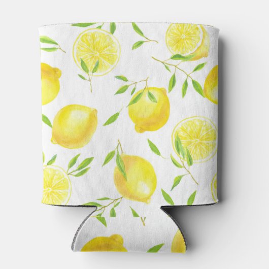 Rafraîchisseur Pour Canette Citrons et feuilles (Dos)