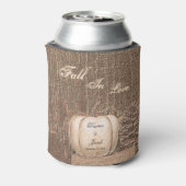 Rafraîchisseur Pour Canette Citrouille d'automne Gold White Pays Mariage rusti (Can Dos)