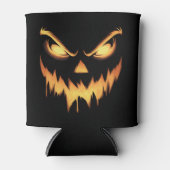 Rafraîchisseur Pour Canette Citrouille effrayant Jack-o'-lantern Face Hallowee (Devant)