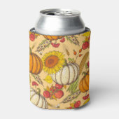 Rafraîchisseur Pour Canette Citrouille et Motif Feuille de Maple. (Can devant)