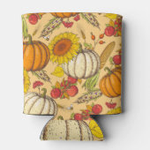 Rafraîchisseur Pour Canette Citrouille et Motif Feuille de Maple. (Dos)