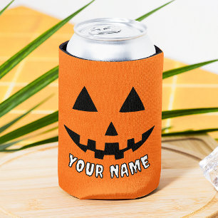 Rafraîchisseur Pour Canette Citrouille Halloween Orange Personnalisée Votre No