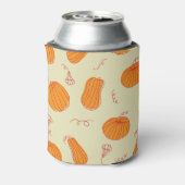 Rafraîchisseur Pour Canette Citrouilles d'automne : Doodle Orange Motif. (Can Dos)