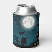 Rafraîchisseur Pour Canette Citrouilles d'Halloween : Dark Castle Blue Moon (Can devant)