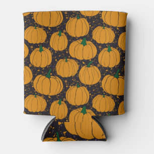 Rafraîchisseur Pour Canette Citrouilles du Terrazzo, motif vintage de l'automn