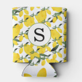 Rafraîchisseur Pour Canette Citrus de monogramme de citron (Dos)