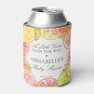 Rafraîchisseur Pour Canette Citrus Floral Petite Cutie Baby shower Faveurs