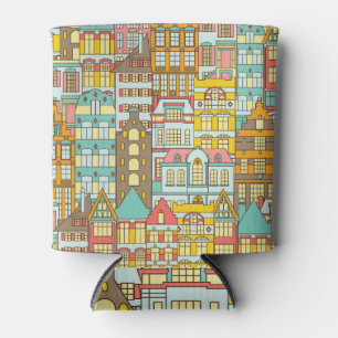 Rafraîchisseur Pour Canette City Panorama Croquis : Maisons Simples.