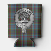 Rafraîchisseur Pour Canette Clan Anderson Crest & Tartan (Devant)
