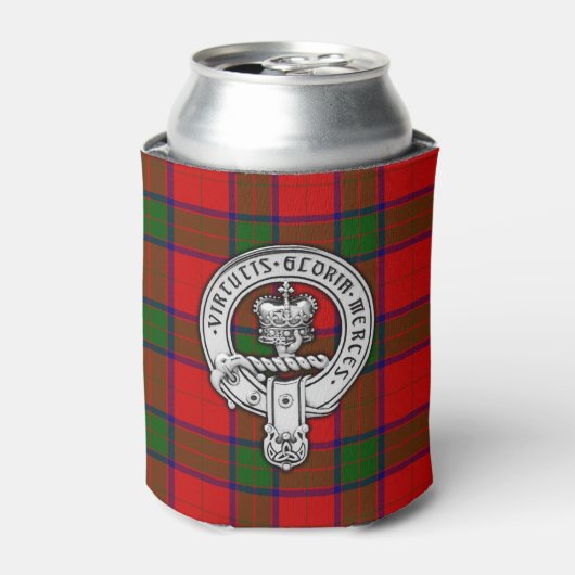Rafraîchisseur Pour Canette Clan Donnachaidh (Robertson) Crest & Tartan (Can devant)
