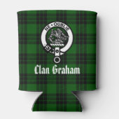Rafraîchisseur Pour Canette Clan Graham Crest Badge et Tartan (Dos)