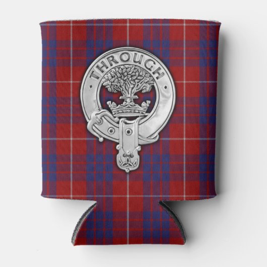 Rafraîchisseur Pour Canette Clan Hamilton Crest & Tartan (Devant)