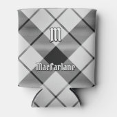 Rafraîchisseur Pour Canette Clan MacFarlane Tartan noir et blanc (Devant)