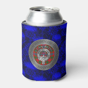 Rafraîchisseur Pour Canette Clan Ross Crest & Tartan Knot