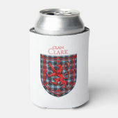 Rafraîchisseur Pour Canette Clark Tartan Scottish Plaid Lion Rampant (Can devant)