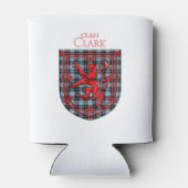 Rafraîchisseur Pour Canette Clark Tartan Scottish Plaid Lion Rampant (Dos)