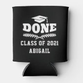 Rafraîchisseur Pour Canette Classe de 2021 Terminé Graduated Custom (Devant)