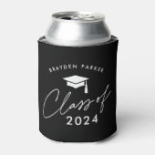 Rafraîchisseur Pour Canette Classe de 2024 Graduation simple (Can devant)