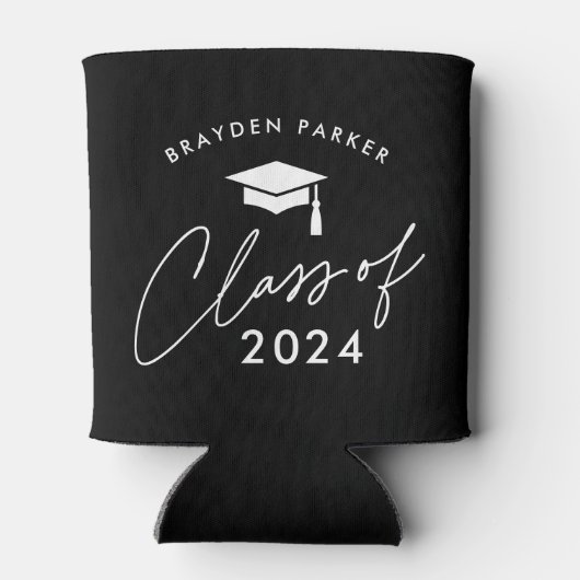 Rafraîchisseur Pour Canette Classe de 2024 Graduation simple (Dos)