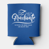 Rafraîchisseur Pour Canette Classe de diplôme de 20XX Votre couleur d'école pe (Devant)