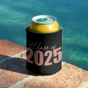 Rafraîchisseur Pour Canette Classe de Parties scintillant or rose de 2025